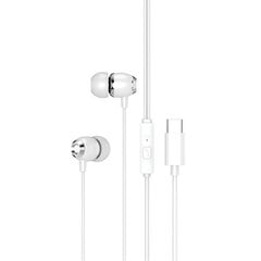XO wired earphones EP25 USB-C white цена и информация | Наушники | kaup24.ee