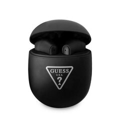 Guess GUTWST82TRK TWS Bluetooth headphones + docking station black|black Triangle Logo hind ja info | Kõrvaklapid | kaup24.ee