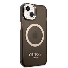 Guess Translucent MagSafe Compatible Case for iPhone 14 Black hind ja info | Telefoni kaaned, ümbrised | kaup24.ee