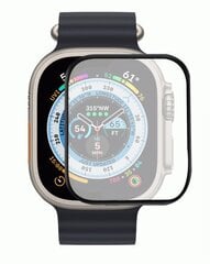 Fusion Nano 9H защитное стекло для экрана часов Apple Watch Ultra 49 мм, черное цена и информация | Аксессуары для смарт-часов и браслетов | kaup24.ee