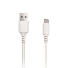 Setty cable USB - USB-C 3,0 m 2A white NEW цена и информация | Кабели и провода | kaup24.ee