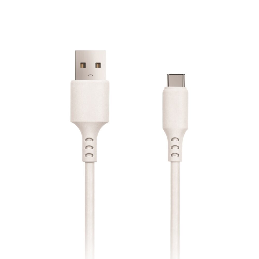 Setty cable USB - USB-C 3,0 m 2A white NEW цена и информация | Kaablid ja juhtmed | kaup24.ee