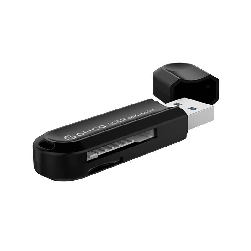 Orico CRS21-BK TF|SD memory card reader, USB 3.0, up to 2TB (black) hind ja info | USB jagajad, adapterid | kaup24.ee