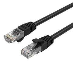 Orico RJ45 Cat.6 Round Ethernet Network Cable 1m (Black) hind ja info | Kaablid ja juhtmed | kaup24.ee