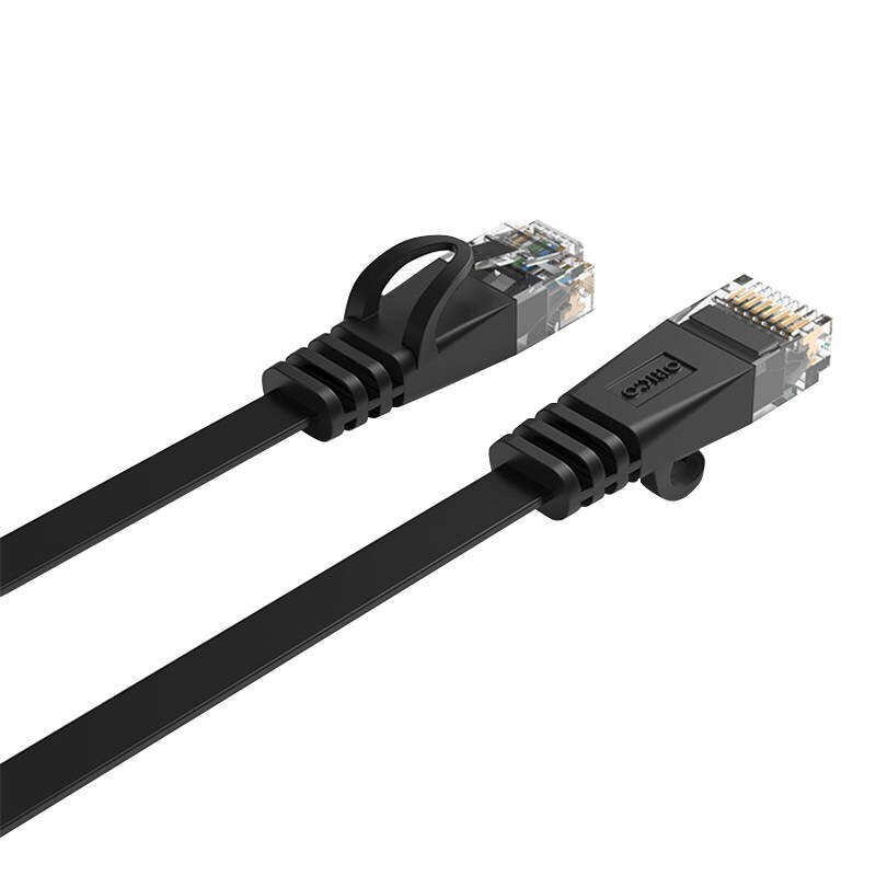 Orico RJ45 Cat.6 Flat Ethernet Network Cable 1m (Black) hind ja info | Kaablid ja juhtmed | kaup24.ee