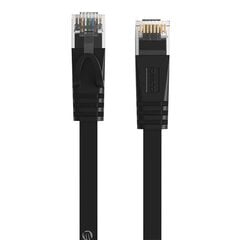 Orico RJ45 Cat.6 Flat Ethernet Network Cable 10m (Black) цена и информация | Кабели и провода | kaup24.ee