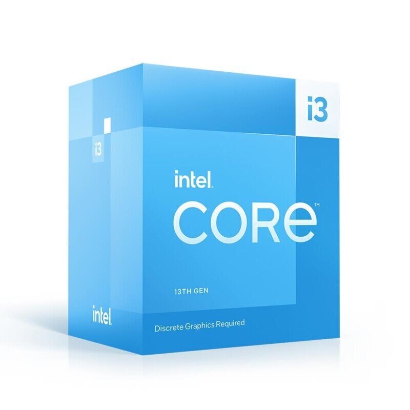 CPU|INTEL|Desktop|Core i3|i3-13100F|3400 MHz|Cores 4|12MB|Socket LGA1700|BOX|BX8071513100FSRMBV цена и информация | Protsessorid (CPU) | kaup24.ee