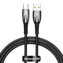 USB-кабель для USB-C Baseus Glimmer Series, 100 Вт, 1 м (черный) цена и информация | Borofone 43757-uniw | kaup24.ee