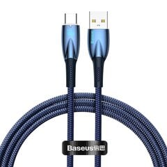 USB-кабель для USB-C серии Baseus Glimmer, 100 Вт, 1 м (синий) цена и информация | Borofone 43757-uniw | kaup24.ee