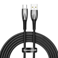 USB cable for USB-C Baseus Glimmer Series, 100W, 2m (Black) цена и информация | Кабели для телефонов | kaup24.ee