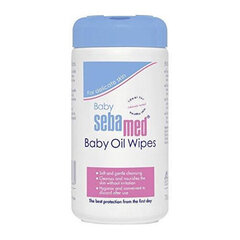 Влажные салфетки с маслом для малышей Sebamed Baby Oil Wipes, 70 шт. цена и информация | Косметика для мам и детей | kaup24.ee