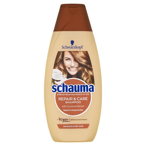Sheavõi ja kookoseekstraktidega šampoon Repair & Care (šampoon) 400 ml цена и информация | Šampoonid | kaup24.ee