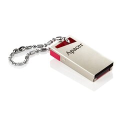 Mälupulk Apacer USB 2.0, 16 GB, AH112, hõbedane/punane hind ja info | Mälupulgad | kaup24.ee