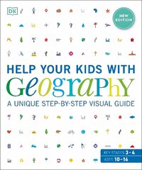 Help Your Kids with Geography, Ages 10-16 (Key Stages 3 & 4): A Unique Step-By-Step Visual Guide hind ja info | Noortekirjandus | kaup24.ee