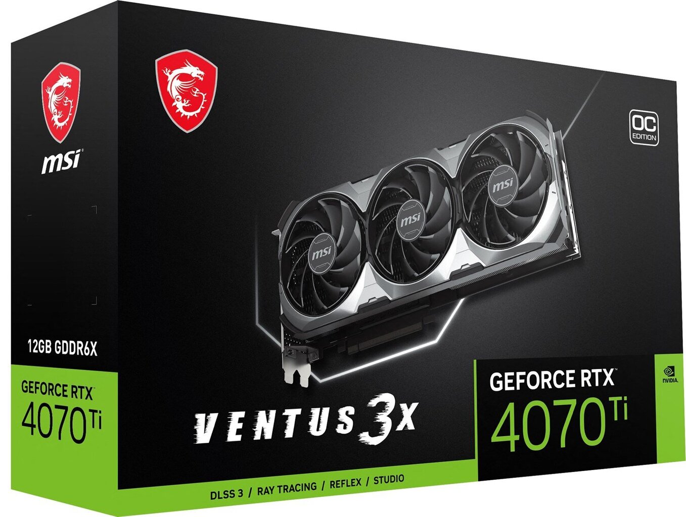 MSI GeForce RTX 4070 Ti VENTUS 3X 12G OC hind ja info | Videokaardid (GPU) | kaup24.ee