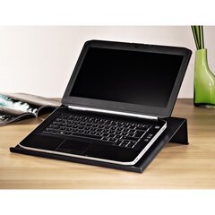 Подставка Hama, предназначена для ноутбуков размером до 18.4'' (47 см), черная цена и информация | Охлаждающие подставки и другие принадлежности | kaup24.ee