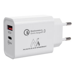 Maclean 20W, PD, MCE485W, Quick Charge hind ja info | Mobiiltelefonide laadijad | kaup24.ee