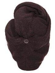 Juukserätik turban A621 - pruun hind ja info | Rätikud, saunalinad | kaup24.ee