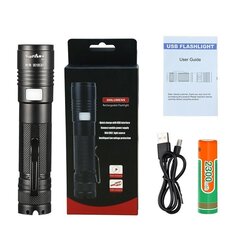 Flashlight Supfire A5, USB, 300 лм, 200 м цена и информация | Велосипедные фонари, отражатели | kaup24.ee