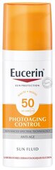 Защита от солнца для лица, шеи и декольте Eucerin Sun Protection Photoaging Control SPF50 50 мл цена и информация | Кремы от загара | kaup24.ee