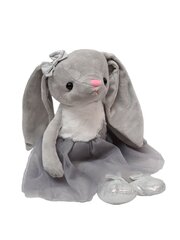 Плюшевый зайчик, серый, 40 см цена и информация | Мягкие игрушки | kaup24.ee