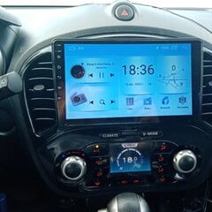 Мультимедийный планшет 9-дюймовый автомобильный стерео NISSAN JUKE YF 2010-14 Android USB/WiFi/GPS/Bluetooth цена и информация | Автомагнитолы, мультимедиа | kaup24.ee