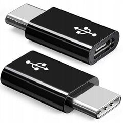 Переходник Micro USB / USB-C / гнездо 0004 цена и информация | Адаптеры и USB-hub | kaup24.ee