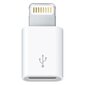 Micro USB - Lightning adapter iPhone'ile valge 0007 hind ja info | USB jagajad, adapterid | kaup24.ee