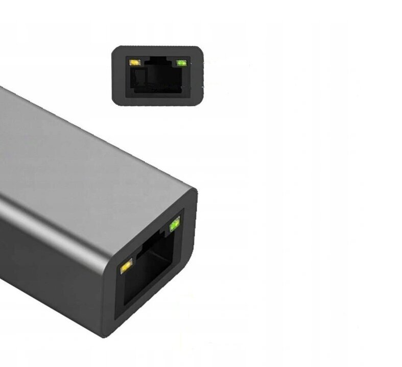 Adapter HUB 3.0 , 3 USB 3.0 porti + Ethernet RJ45 Gigabit 1000 MB Windowsile, MacOs, Linuxile hind ja info | USB jagajad, adapterid | kaup24.ee