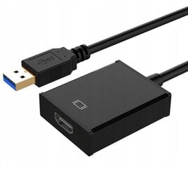 Переходник для компьютера, CO2, USB на HDMI FULL HD конвертер 0110 цена и информация | Адаптер Aten Video Splitter 2 port 450MHz | kaup24.ee