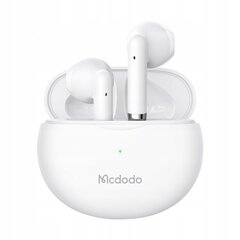Mcdodo telefonikõrvaklapid, juhtmevabad, in-ear, koos ümbrisega, Bluetooth 5, valge цена и информация | Наушники | kaup24.ee