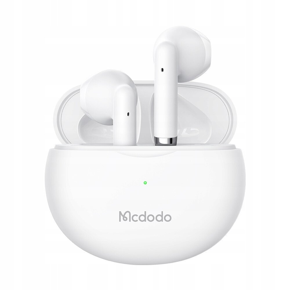 Mcdodo telefonikõrvaklapid, juhtmevabad, in-ear, koos ümbrisega, Bluetooth 5, valge цена и информация | Kõrvaklapid | kaup24.ee