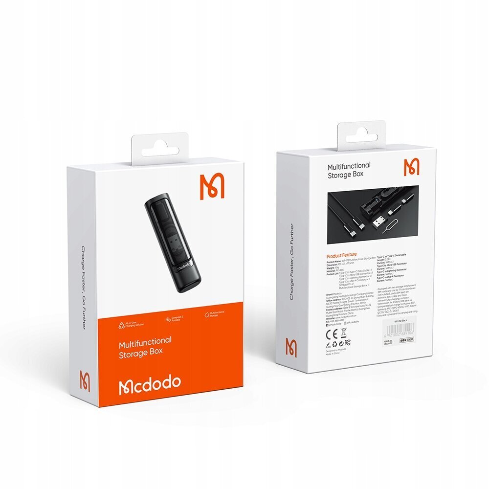 Mcdodo adapterite ja kaablite reisikomplekt telefoni ja arvuti jaoks koos 9in1 kohvriga WF-1720 hind ja info | USB jagajad, adapterid | kaup24.ee