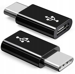 Адаптерный коннектор micro usb - usb-c 3.1 type-c цена и информация | Адаптеры и USB-hub | kaup24.ee