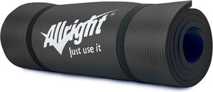 Коврик для упражнений Allright FE06014 180 см x 60 см x 1,5 см черный цвет цена и информация | Коврики для йоги, фитнеса | kaup24.ee