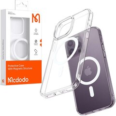 Магнитный чехол Mcdodo MagSafe для iPhone 14 Plus, прозрачный/белый цена и информация | Чехлы для телефонов | kaup24.ee