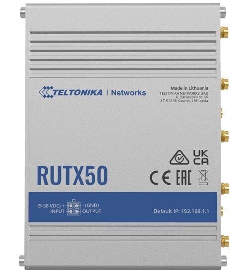 Teltonika Industrial 5G RUTX50 hind ja info | Ruuterid | kaup24.ee
