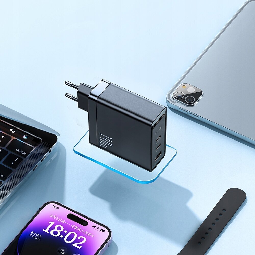 GaN USB-C kiirlaadija USB 3 PORTY 140W MCDODO цена и информация | Mobiiltelefonide laadijad | kaup24.ee