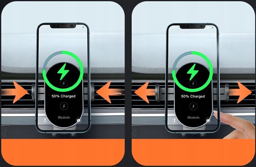 Mcdodo telefonihoidja, induktiivse laadijaga, autole CH-1600 hind ja info | Mobiiltelefonide hoidjad | kaup24.ee