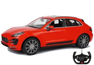 Auto Porsche Macan Turbo Rastar koos kaugjuhtimispuldiga 1:14, punane цена и информация | Игрушки для мальчиков | kaup24.ee