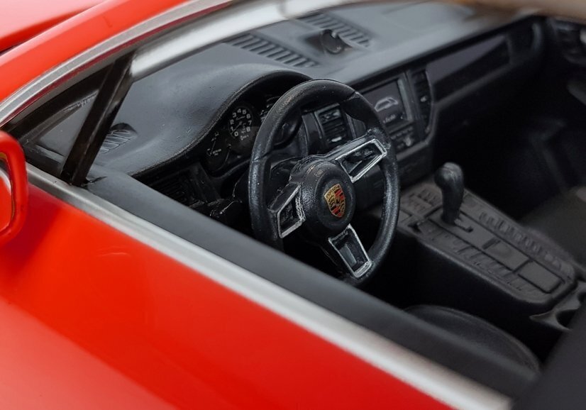 Auto Porsche Macan Turbo Rastar koos kaugjuhtimispuldiga 1:14, punane hind ja info | Poiste mänguasjad | kaup24.ee