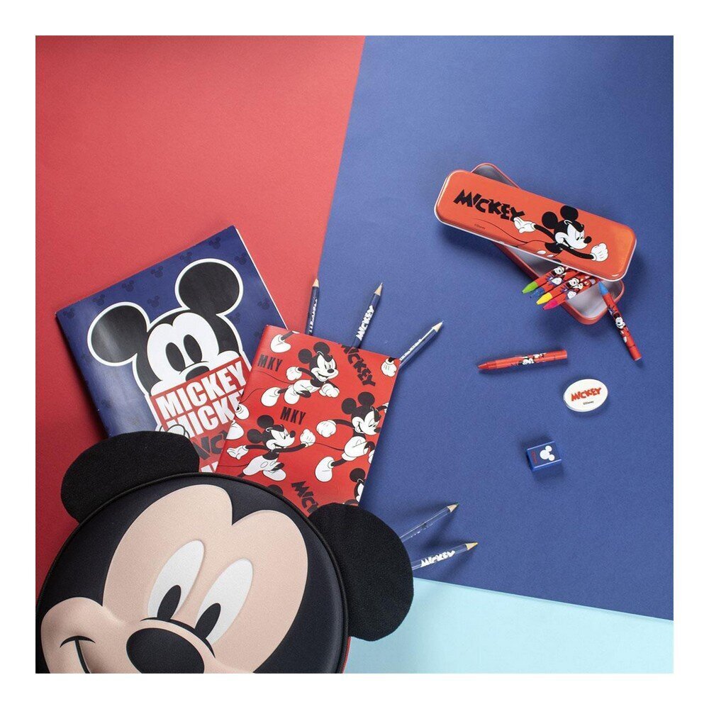 Kirjatarvete komplekt Mickey Mouse 16-osaline hind ja info | Kirjatarbed | kaup24.ee