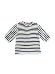 Детская футболка TOMMY HILFIGER Stripe Slub Ancient White / Pilot Blue Str цена и информация | Рубашки для девочек | kaup24.ee