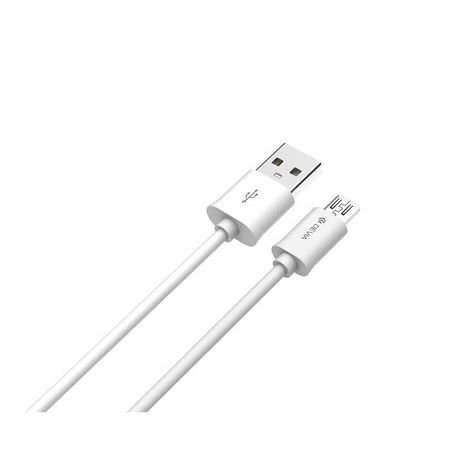 Laadimisjuhe Devia Smart microUSB 1.0m valge hind ja info | Mobiiltelefonide kaablid | kaup24.ee