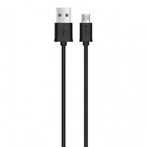 Micro USB juhe Devia Smart, 1 m pikk, must hind ja info | Mobiiltelefonide kaablid | kaup24.ee