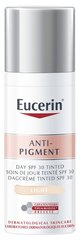 Tooniv näokreem Eucerin Anti-Pigment Tinted 50 ml, Light hind ja info | Näokreemid | kaup24.ee