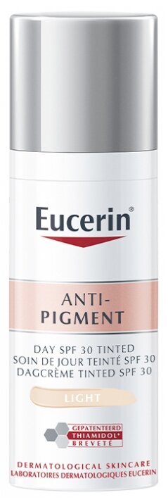 Tooniv näokreem Eucerin Anti-Pigment Tinted 50 ml, Light цена и информация | Näokreemid | kaup24.ee