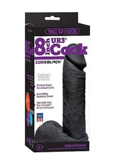 Имитатор пениса Doc Johnson Realistic UR3 Cock 8", черный     цена и информация | Фаллоимитаторы | kaup24.ee