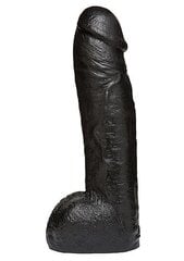 Dildo koos munanditega Doc Johnson Realistic Hung, must hind ja info | Dildod | kaup24.ee