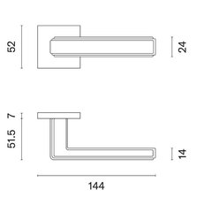 Ukselingi komplekt Aprile Raflesia Q7S koos WC-nupp hind ja info | Ukselingid | kaup24.ee